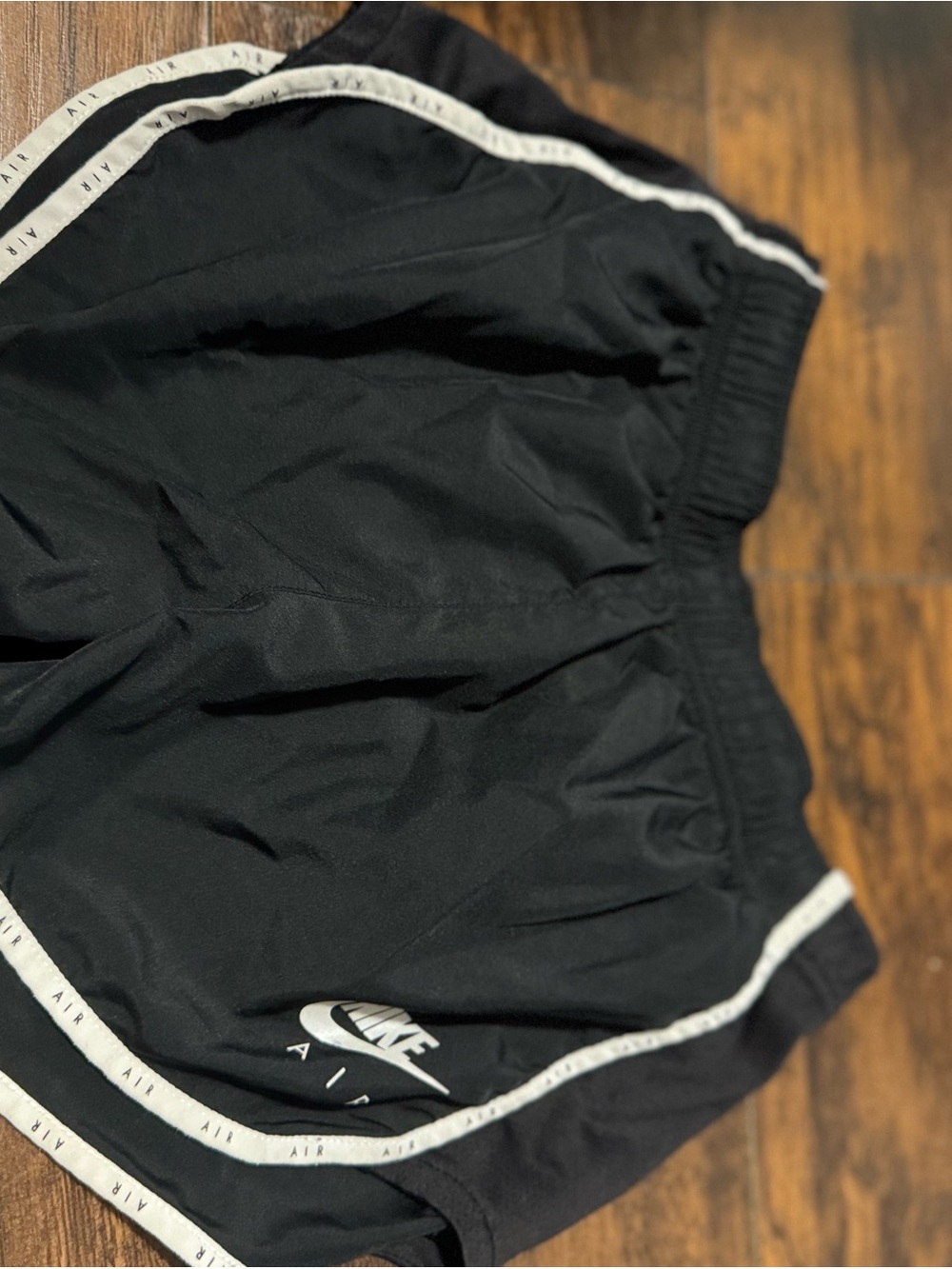 Nike Black Athletic Shorts with White Trim